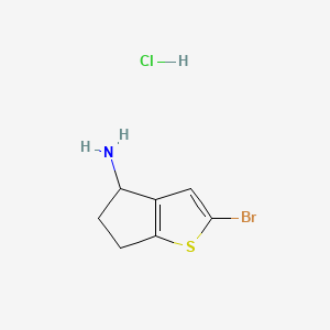 2-bromo-4H,5H,6H-cyclopenta[b]thiophen-4-aminehydrochloride