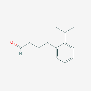 molecular formula C13H18O B13574096 4-[2-(Propan-2-yl)phenyl]butanal CAS No. 62518-62-1