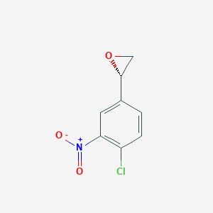 molecular formula C8H6ClNO3 B13574110 (R)-2-(4-chloro-3-nitrophenyl)oxirane 