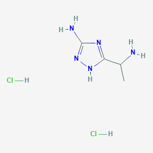 3-(1-aminoethyl)-1H-1,2,4-triazol-5-amine dihydrochloride