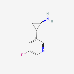 (1R,2S)-2-(5-Fluoropyridin-3-yl)cyclopropan-1-amine