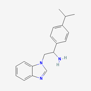 2-(1H-1,3-Benzodiazol-1-YL)-1-[4-(propan-2-YL)phenyl]ethan-1-amine