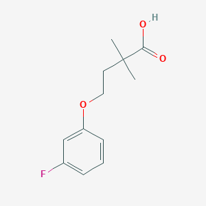 4-(3-Fluorophenoxy)-2,2-dimethylbutanoic acid