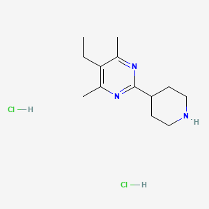 5-Ethyl-4,6-dimethyl-2-(piperidin-4-yl)pyrimidinedihydrochloride