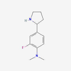 (RS)-2-(4-dimethylamino-3-fluoro-phenyl)-pyrrolidine