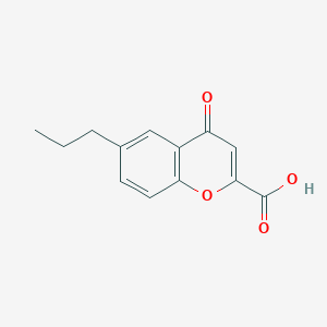 molecular formula C13H12O4 B135742 6-Propylchromone-2-carboxylic acid CAS No. 141474-82-0