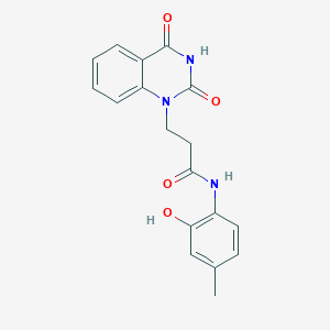 3-(2,4-dioxo-1,2,3,4-tetrahydroquinazolin-1-yl)-N-(2-hydroxy-4-methylphenyl)propanamide