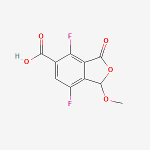 4,7-Difluoro-1-methoxy-3-oxo-1,3-dihydro-2-benzofuran-5-carboxylic acid