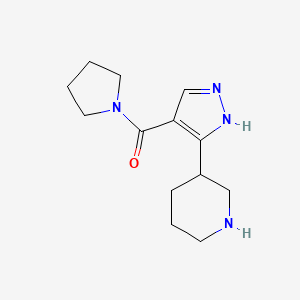 (3-(Piperidin-3-yl)-1h-pyrazol-4-yl)(pyrrolidin-1-yl)methanone