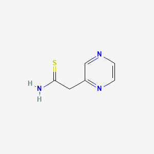 Pyrazineacetamide, thio-