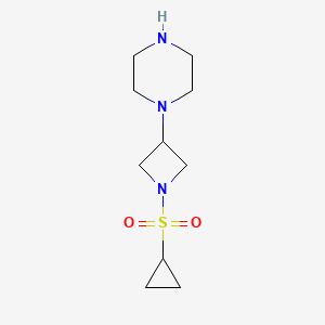 1-(1-(Cyclopropylsulfonyl)azetidin-3-yl)piperazine