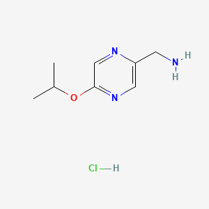 [5-(Propan-2-yloxy)pyrazin-2-yl]methanamine hydrochloride