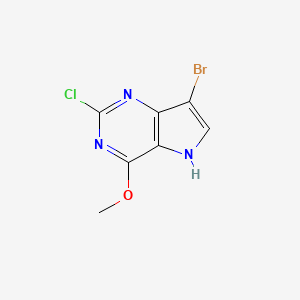 7-bromo-2-chloro-4-methoxy-5H-pyrrolo[3,2-d]pyrimidine