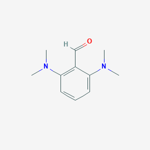 molecular formula C11H16N2O B13574335 2,6-Bis(dimethylamino)benzaldehyde 