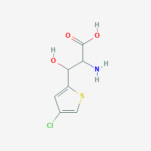 2-Amino-3-(4-chlorothiophen-2-yl)-3-hydroxypropanoic acid