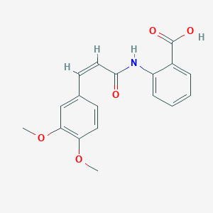 molecular formula C18H17NO5 B135744 顺-曲尼司特 CAS No. 91920-58-0