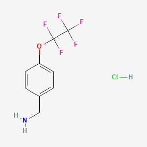 1-[4-(1,1,2,2,2-Pentafluoroethoxy)phenyl]methanaminehydrochloride