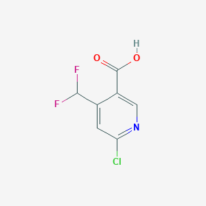 6-Chloro-4-(difluoromethyl)nicotinic acid