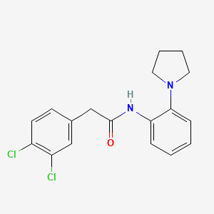 2-(3,4-dichlorophenyl)-N-[2-(pyrrolidin-1-yl)phenyl]acetamide