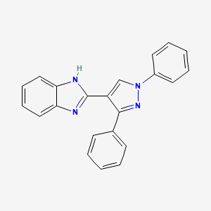 2-(1,3-diphenyl-1H-pyrazol-4-yl)-1H-1,3-benzodiazole