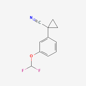 1-[3-(Difluoromethoxy)phenyl]cyclopropane-1-carbonitrile