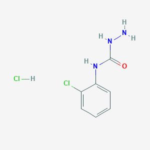 molecular formula C7H9Cl2N3O B135749 4-(2-Chlorophenyl)semicarbazide hydrochloride CAS No. 153513-57-6