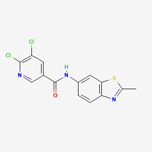 5,6-dichloro-N-(2-methyl-1,3-benzothiazol-6-yl)pyridine-3-carboxamide