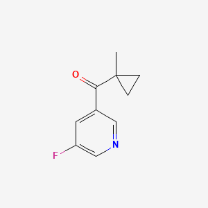 3-Fluoro-5-(1-methylcyclopropanecarbonyl)pyridine