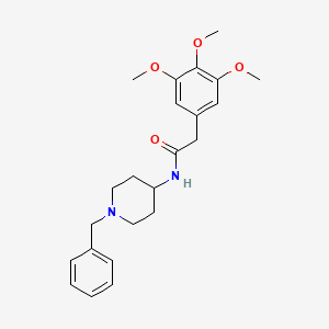 N-(1-benzylpiperidin-4-yl)-2-(3,4,5-trimethoxyphenyl)acetamide