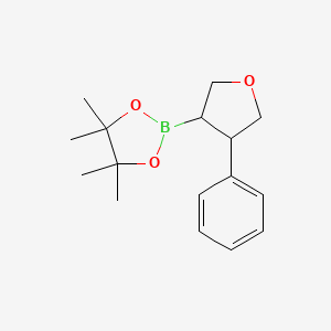 4,4,5,5-Tetramethyl-2-(4-phenyloxolan-3-yl)-1,3,2-dioxaborolane