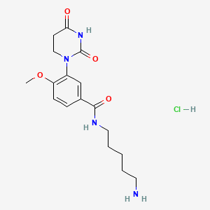 N-(5-Aminopentyl)-3-(2,4-dioxotetrahydropyrimidin-1(2H)-yl)-4-methoxybenzamide hydrochloride