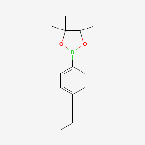 4,4,5,5-Tetramethyl-2-[4-(2-methylbutan-2-yl)phenyl]-1,3,2-dioxaborolane