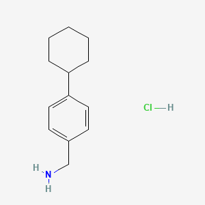 (4-Cyclohexylphenyl)methanamine hydrochloride