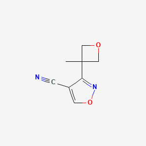 3-(3-Methyloxetan-3-yl)-1,2-oxazole-4-carbonitrile