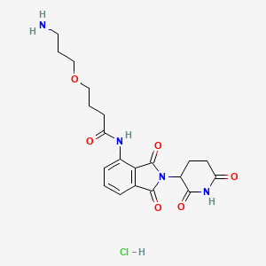 4-(3-aminopropoxy)-N-[2-(2,6-dioxopiperidin-3-yl)-1,3-dioxo-2,3-dihydro-1H-isoindol-4-yl]butanamide hydrochloride