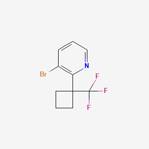 3-Bromo-2-[1-(trifluoromethyl)cyclobutyl]pyridine