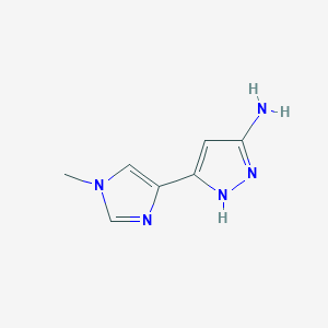 5-(1-methyl-1H-imidazol-4-yl)-1H-pyrazol-3-amine