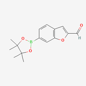 6-(4,4,5,5-Tetramethyl-1,3,2-dioxaborolan-2-yl)benzofuran-2-carbaldehyde