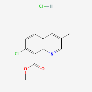 Methyl7-chloro-3-methylquinoline-8-carboxylatehydrochloride