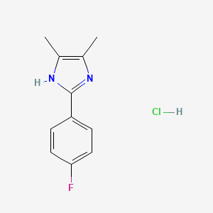 2-(4-fluorophenyl)-4,5-dimethyl-1H-imidazolehydrochloride