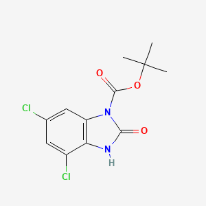 tert-butyl4,6-dichloro-2-oxo-2,3-dihydro-1H-1,3-benzodiazole-1-carboxylate