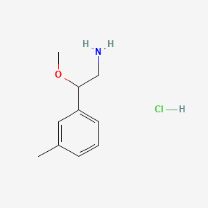 2-Methoxy-2-(3-methylphenyl)ethan-1-aminehydrochloride