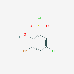 3-Bromo-5-chloro-2-hydroxybenzenesulfonyl chloride