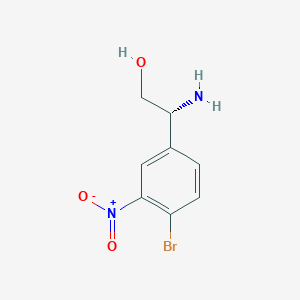 (r)-2-Amino-2-(4-bromo-3-nitrophenyl)ethan-1-ol