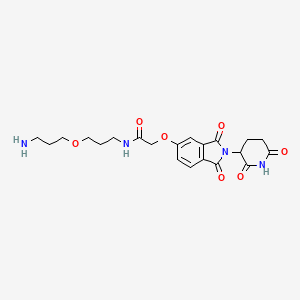 N-[3-(3-aminopropoxy)propyl]-2-[2-(2,6-dioxopiperidin-3-yl)-1,3-dioxoisoindol-5-yl]oxyacetamide