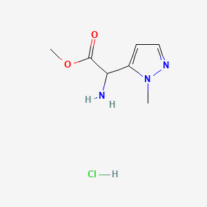 methyl2-amino-2-(1-methyl-1H-pyrazol-5-yl)acetatehydrochloride