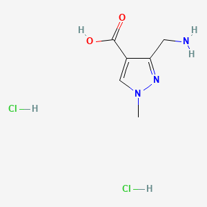 3-(aminomethyl)-1-methyl-1H-pyrazole-4-carboxylicaciddihydrochloride