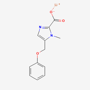 lithium(1+)1-methyl-5-(phenoxymethyl)-1H-imidazole-2-carboxylate