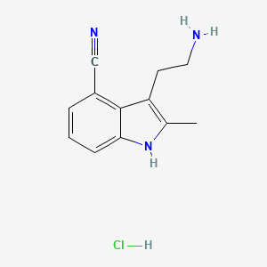 3-(2-aminoethyl)-2-methyl-1H-indole-4-carbonitrilehydrochloride