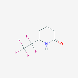 6-(1,1,2,2,2-Pentafluoroethyl)piperidin-2-one